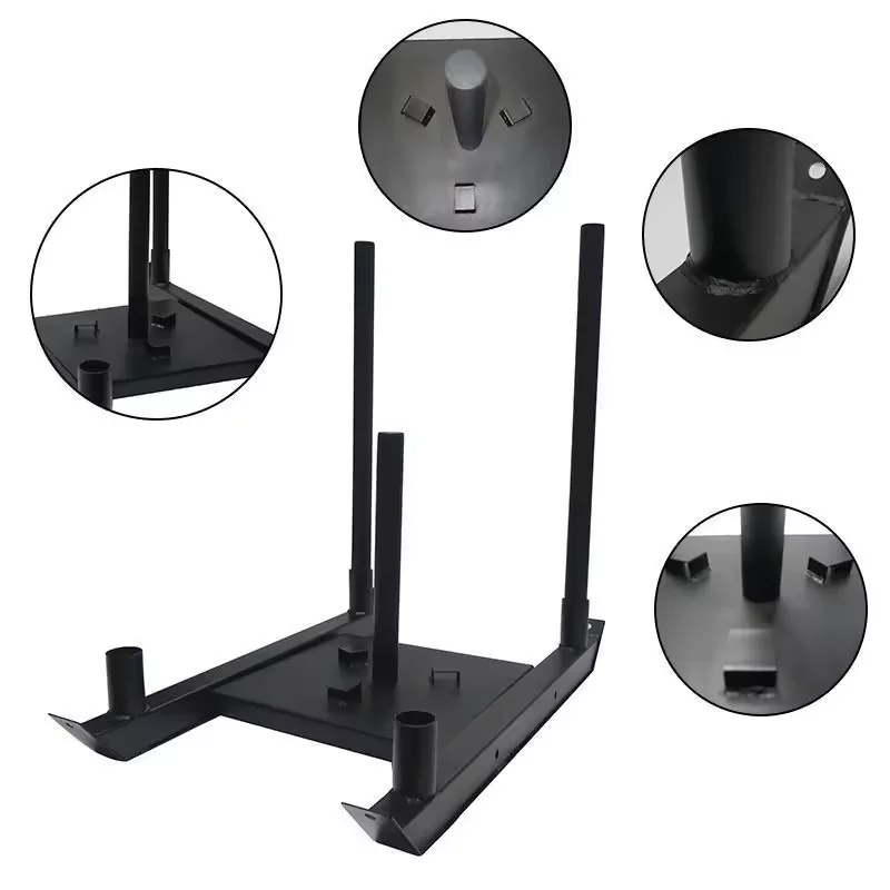 SP Weight Sled Solid Steel Power Sledge Push And Pull Exercises Professional Gym Equipment Safe Sled Machine Customization