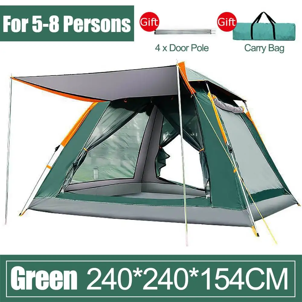 Camping tent Open beach tents outdoor camping 6 7 Person Windbreak Dual