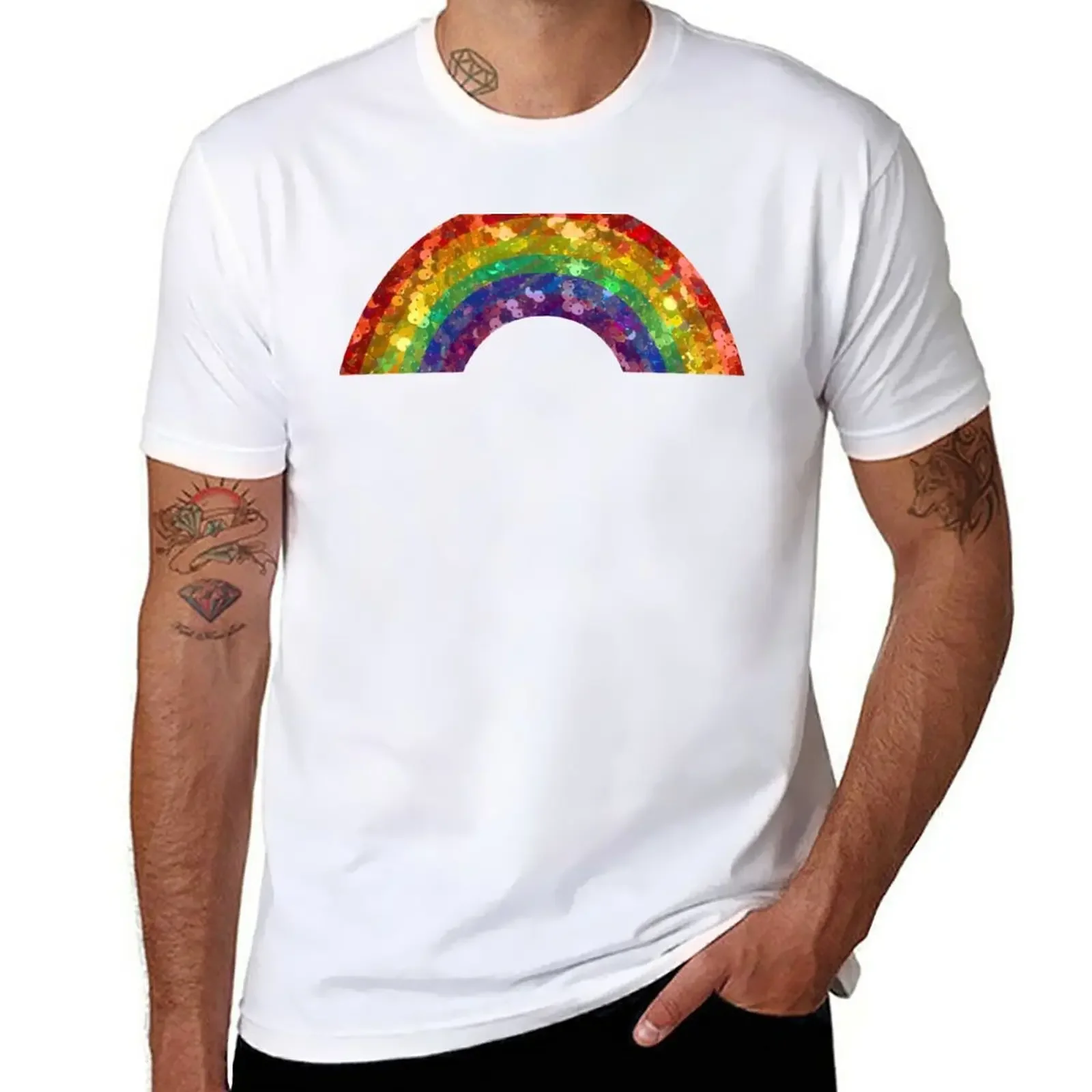 

Rainbow T-Shirt oversizeds summer top tops men graphic t shirts