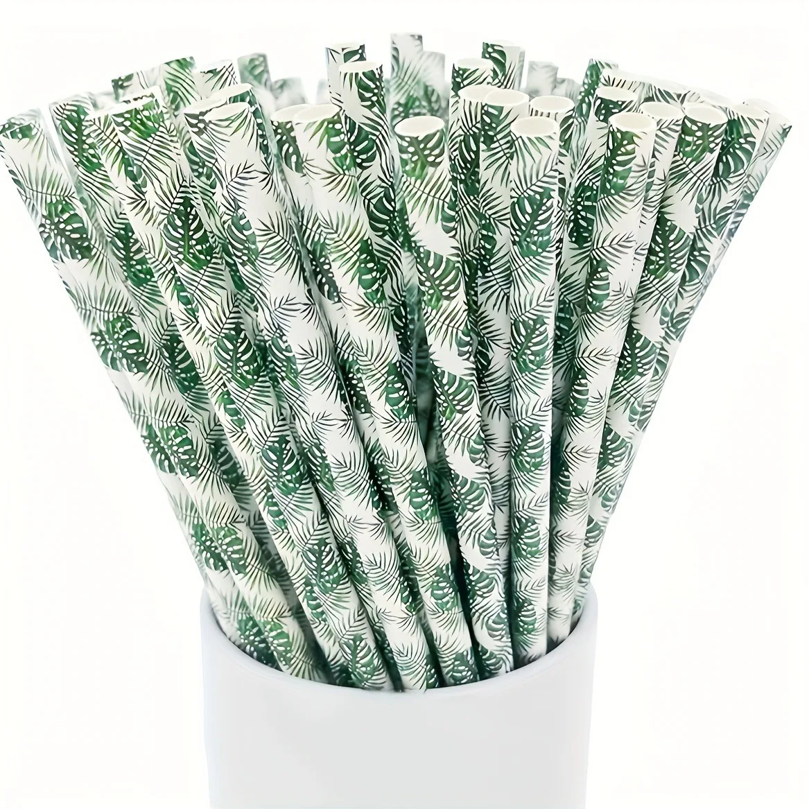 100pcs drinking peper straws disposable bulk boba bubble tea drinkware party decoration 6mm*197mm