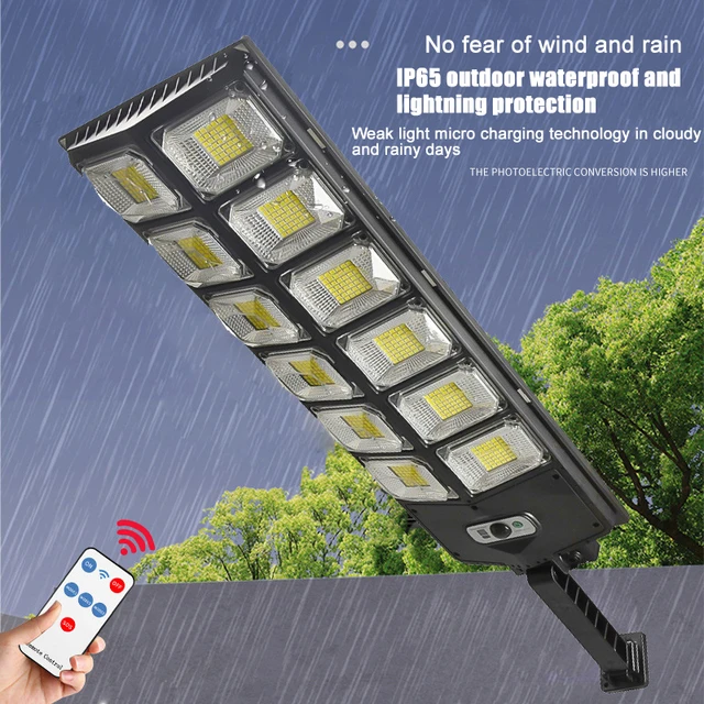 8000 Lumens Solar Led Light Powerful Outdoor Solar Lamp With Solar Garden Light Waterproof Sunlight Wall Yard Street Lamp - Solar - AliExpress