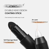 Pearlescent Eyeshadow Pencil Stick Makeup Effect Highlight Stick, Black & Grey Shimmer Eye Shadow Pen with Eyeliner, 1pc 5