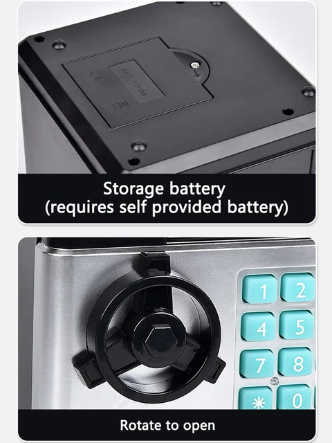 Children's Cartoon Password Box Piggy Bank Atm Safe Cabinet Music Automatic Rolling Money Piggy Bank Deposit Machine Toy 4