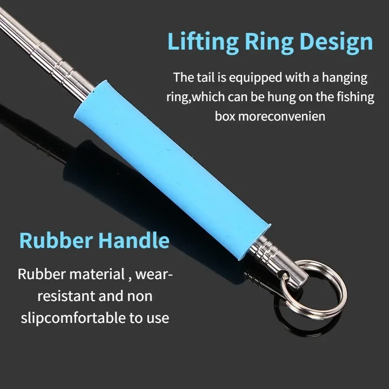 Fish Hook Remover Stainless Steel Safety Fishing Extractor Detacher Rapid Decoupling Device for Tools