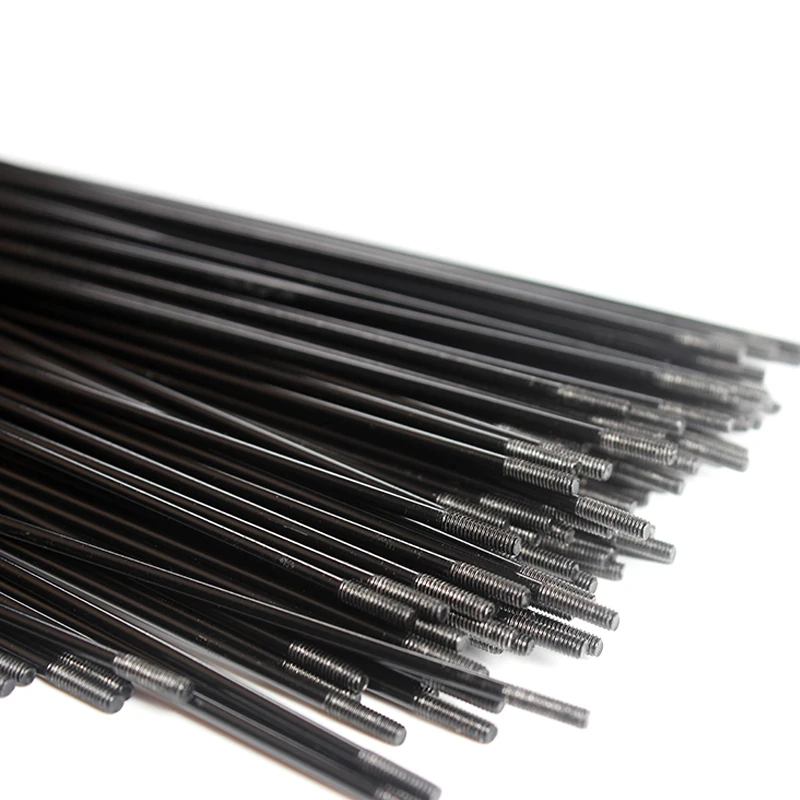 Bicycle parts Bicycle spokes Bike spokes nipples 14G Stainless Steel Bike Spokes MTB Bicycle J Bent Spokes 2mm With Nipples 40-350mm