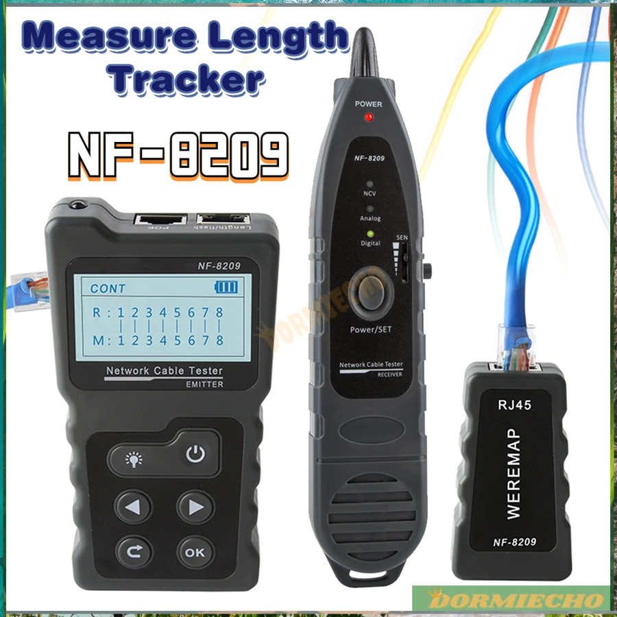 Factory Price NF 8209 Cable POE Wire Checker Measure Length Tracker