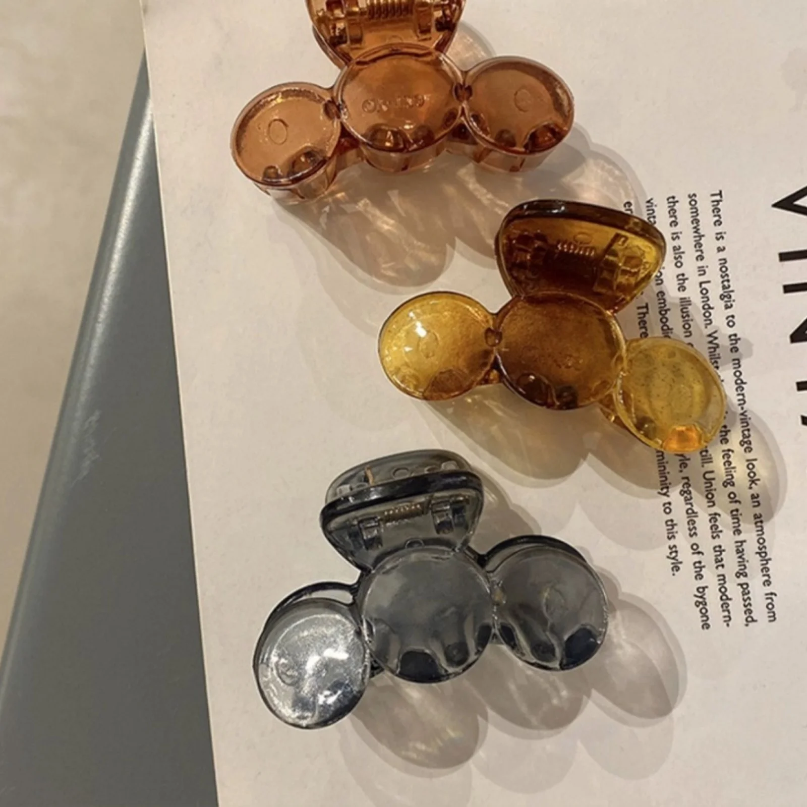 3PCS Clear Acrylic Claw Clip for High Ponytail, Simple Styling Hair Clamp, Perfect for Secure & Fashionable Hairstyles