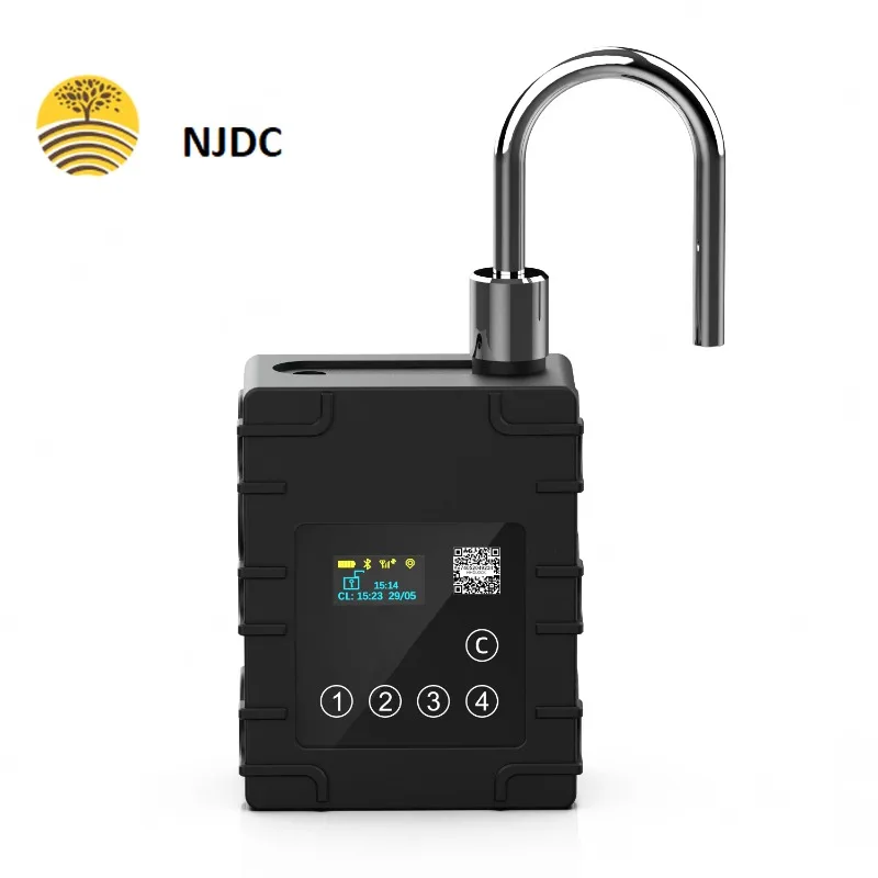 

Smart anti-theft gps padlock real time moniting wireless lock for container tracking