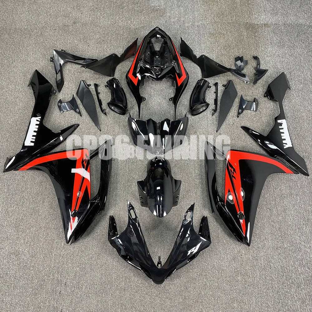 

New ABS Whole Motorcycle Fairings Kits Injection Bodywork Accessories Black Fairings Cover For Yamaha R1 YZFR1 YZF-R1 2007 2008