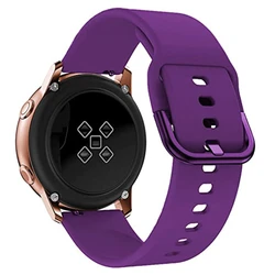 Silicone Watch Strap - 20mm Premium Durable Band in Vibrant Colors - Garmin Venu (Purple)