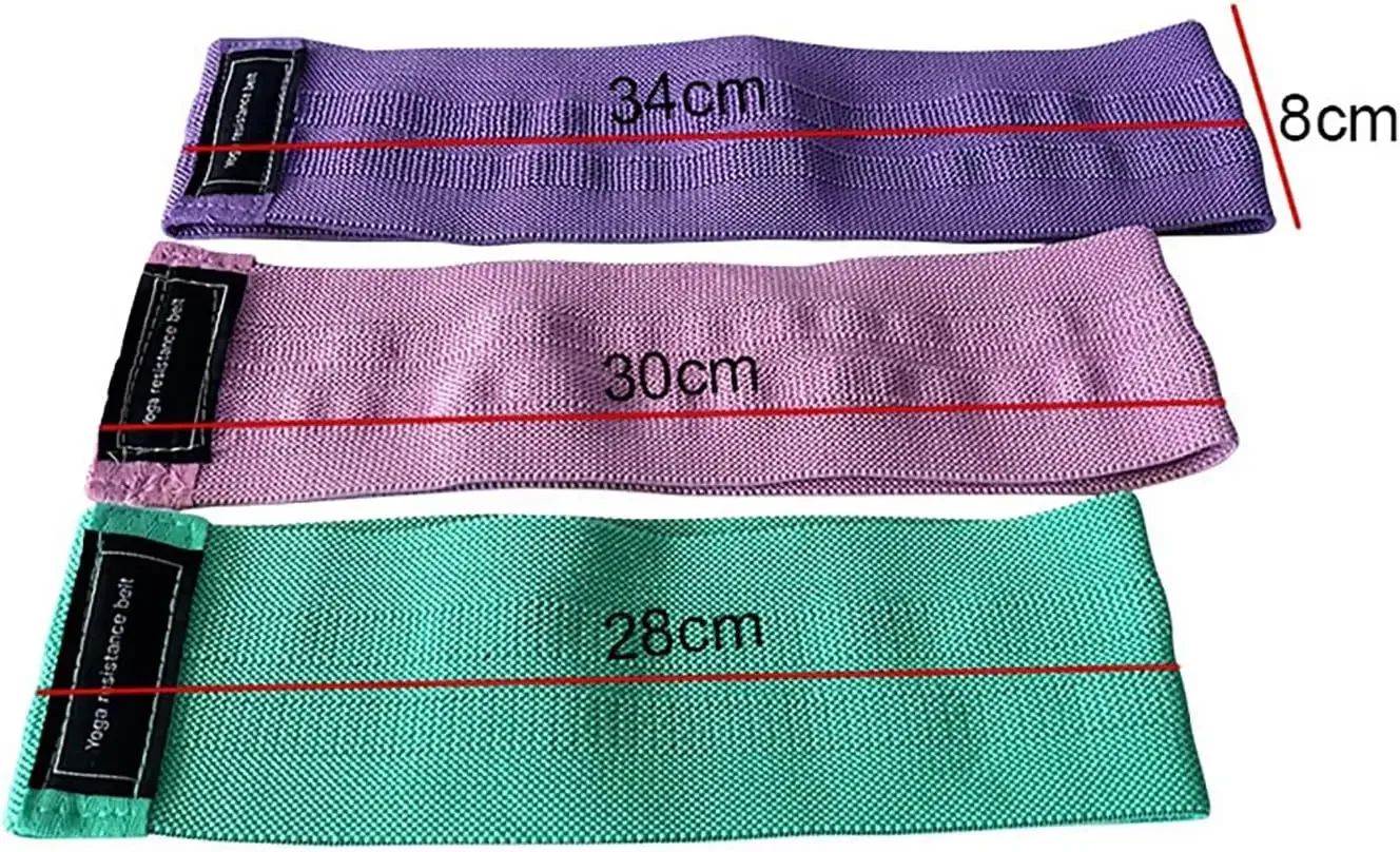 Fabric Resistance Bands for Yoga, Legs, and Glutes - Ideal for All Levels