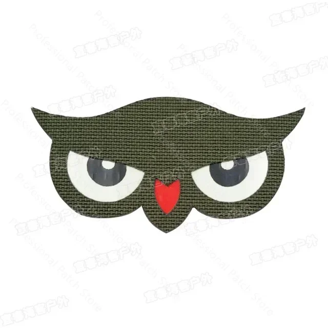 Patch Réfléchissant Tactique Militaire Avec Yeux De Chat Phosphorescents - Patchs De Combat Brodés - Attaches Au Dos Des épaules Pour Chapeaux, Casquettes, Sacs, Vestes, Sac à Dos (noir
