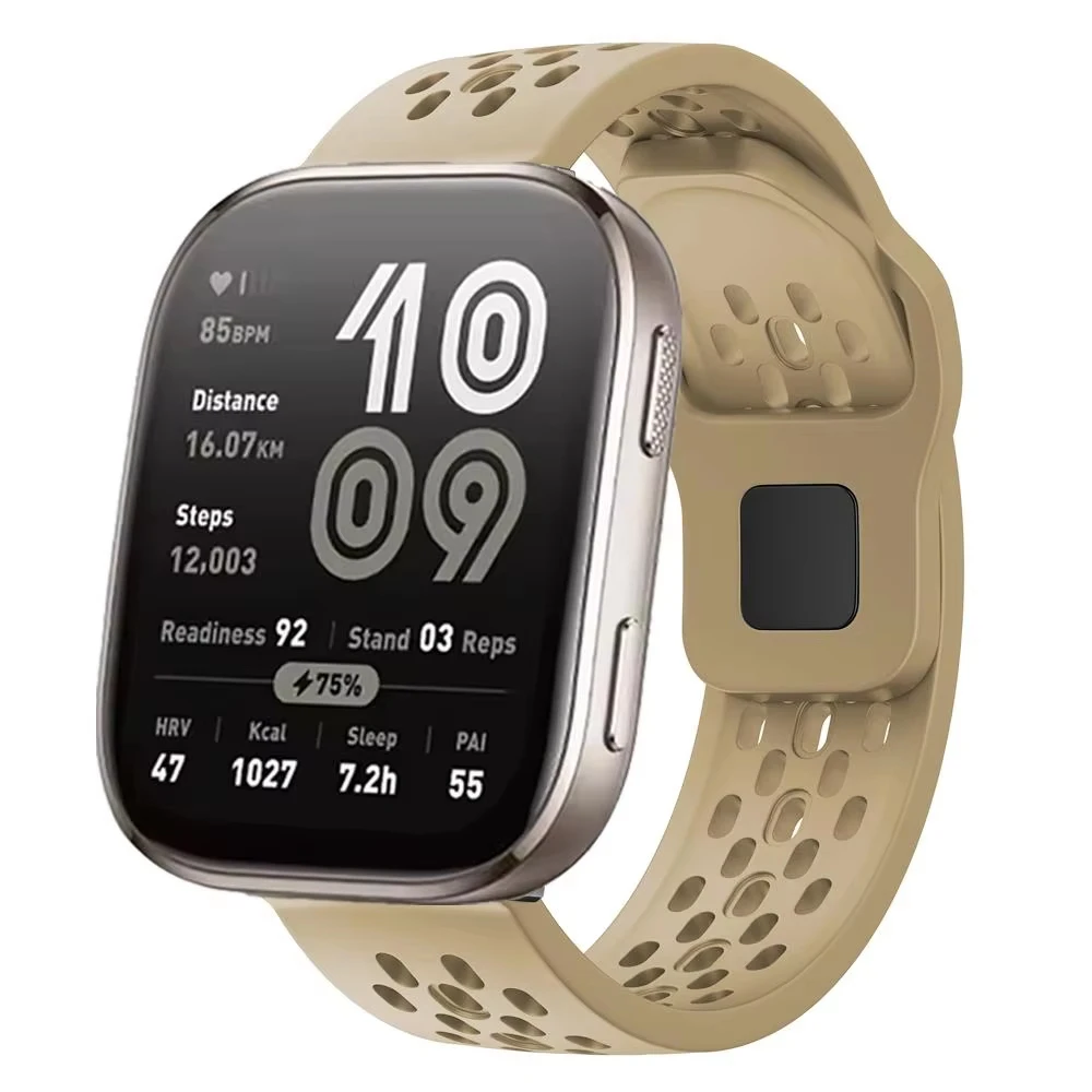 Breathable Silicone Sport Watch Band - 22mm Watch Strap