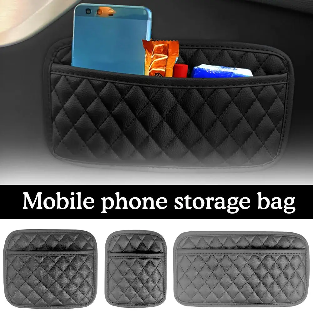 

Multifunction Car Organizers Movable Pocket Stickable Bags Phone Cover For Car Interior Accessories Large Storage Pouch J7M5