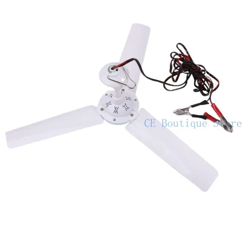 Portable Outdoor Ceiling Fan for Camping and Gazebo - Battery Powered