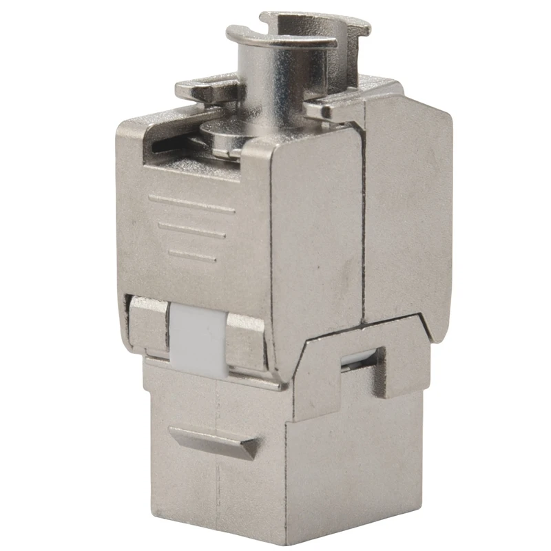 12 Pcs RJ45 Keystone Cat7 Cat6a Shielded FTP Zinc Alloy Module Network Keystone Jack Connector Adapter 10GB Network