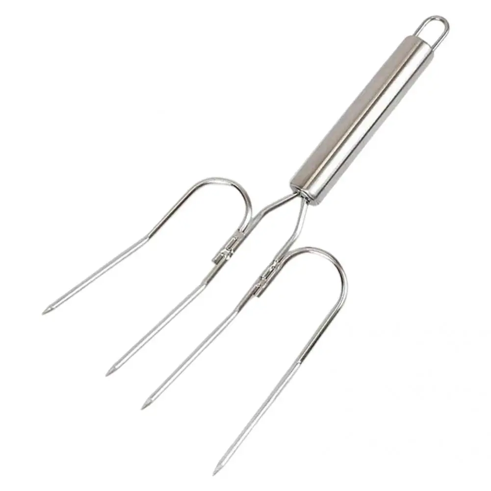 Practical Turkey Claw Fork Effortless Turkey Lifter Claw Sharp Prongs Strong Grip Roast Ham Skewers Lifter Fork