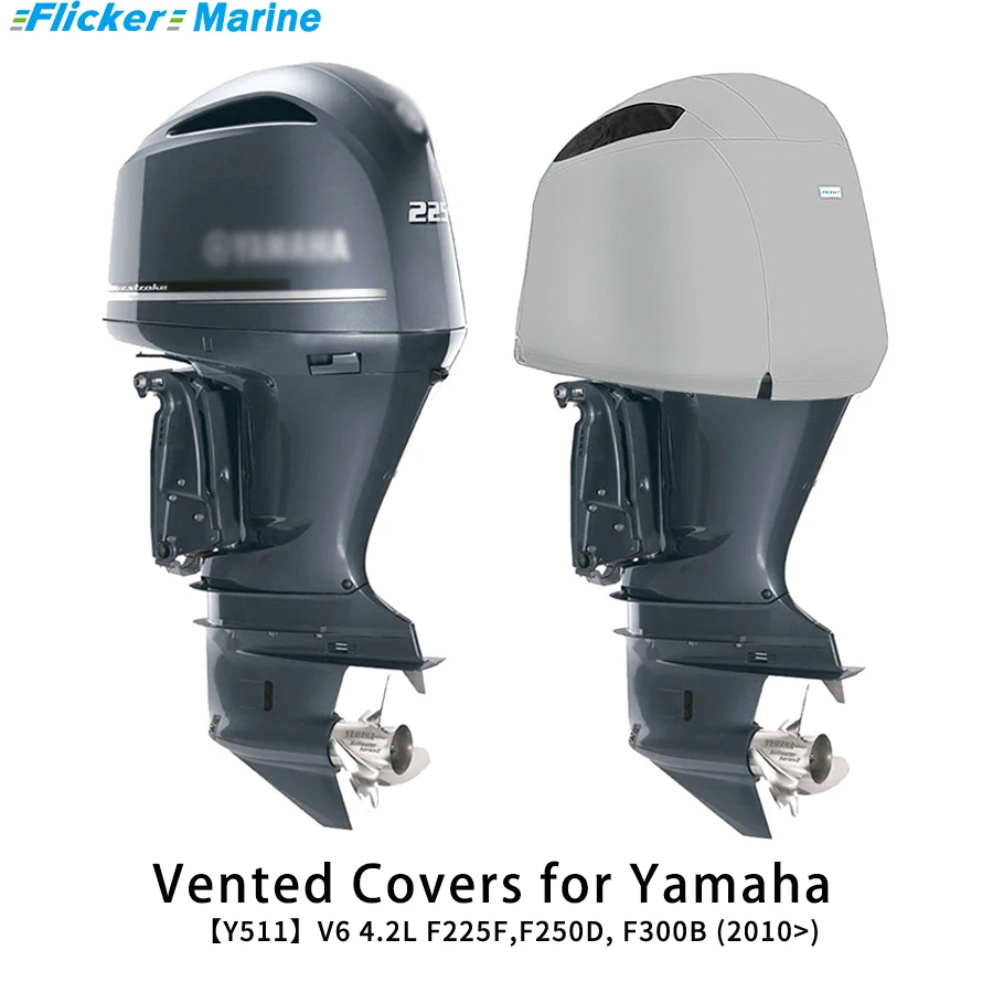 Flickermarine Ventilation Hood for Yamaha 225 HP Outboard Engines F225,F250,F300(2010-)