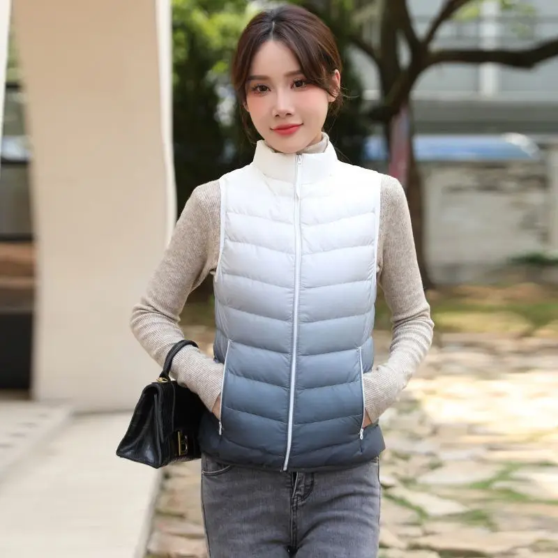 Trend Down Vest Jacket for Women Lightweight Padded Coats Ultra