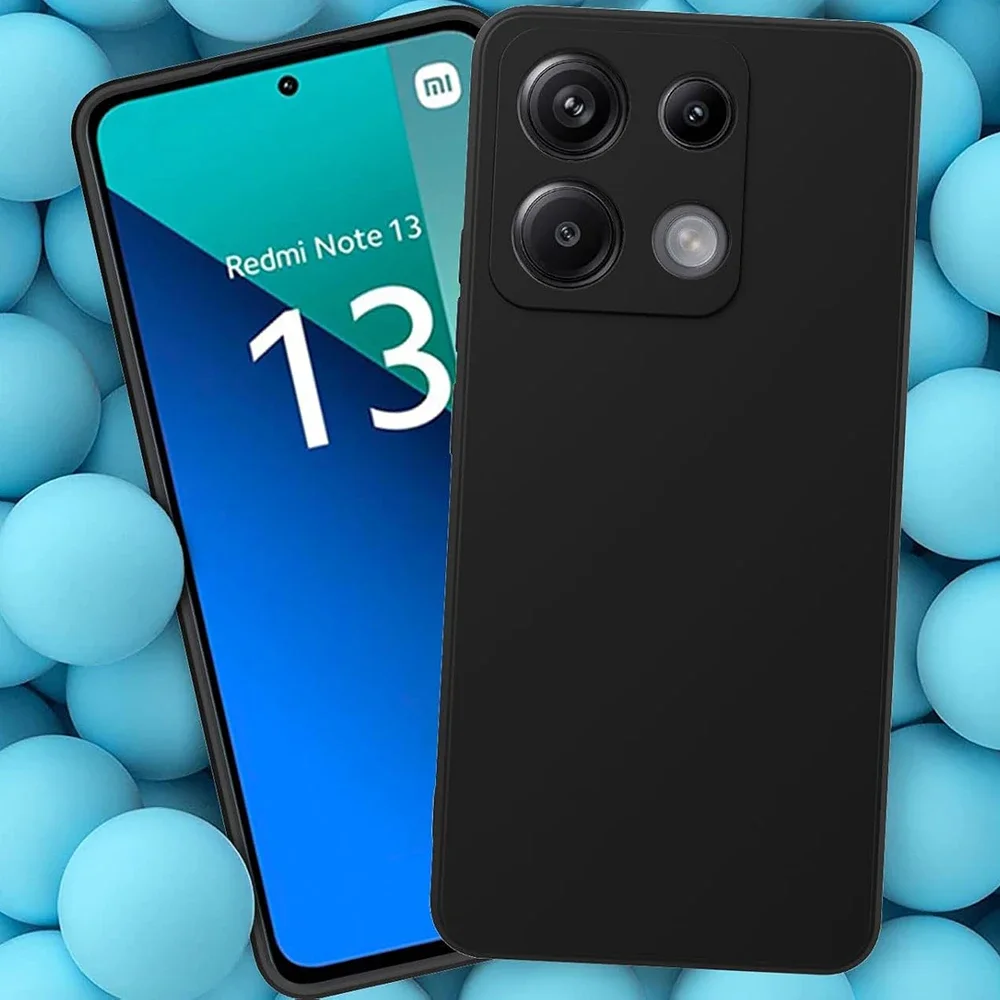 Ultra Thin Matte Soft Silicone Black TPU Back Cover