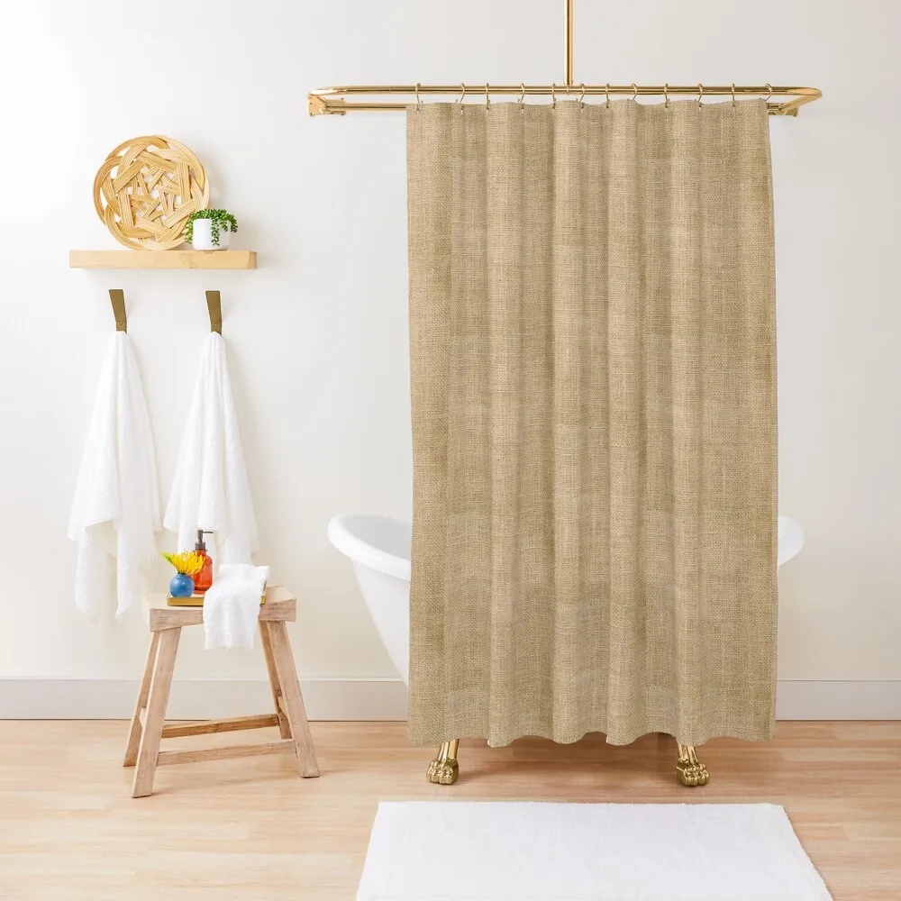 Rustic Burlap Custom Design Shower Curtain Funny Shower Modern Bathroom Accessories Shower Waterproof Waterproof Curtain