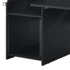 Computer Desks,6-shelf Design Offers Ample Vertical Storage Space,Black Music Desk with Earphone Rack 6