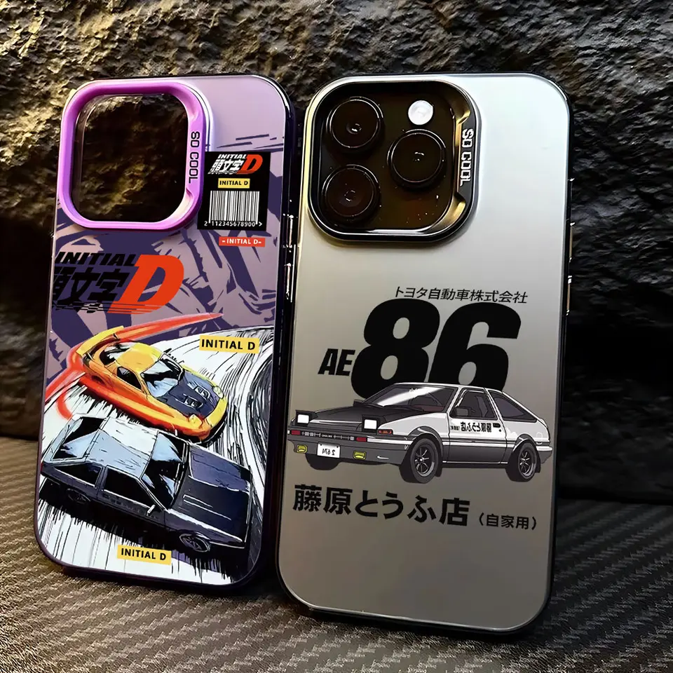 Anime Initial D AE86 Phone Case For iPhone 16 15 14 13 12 11 Pro