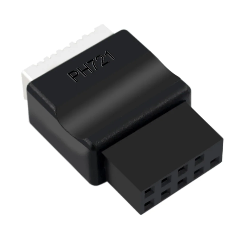 Motherboard USB 2.0 9-Pin to Type-E Front Panel Header Extension Adapter USB 2.0 9pin Male To Type-E Female Adapter