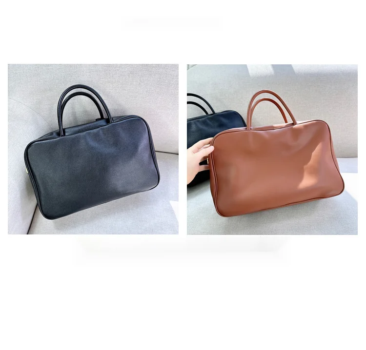 2024 Nuova valigetta in pelle Bowling Borsa a tracolla a spalla per pendolari di grande capacità Borsa da donna_voghion.com