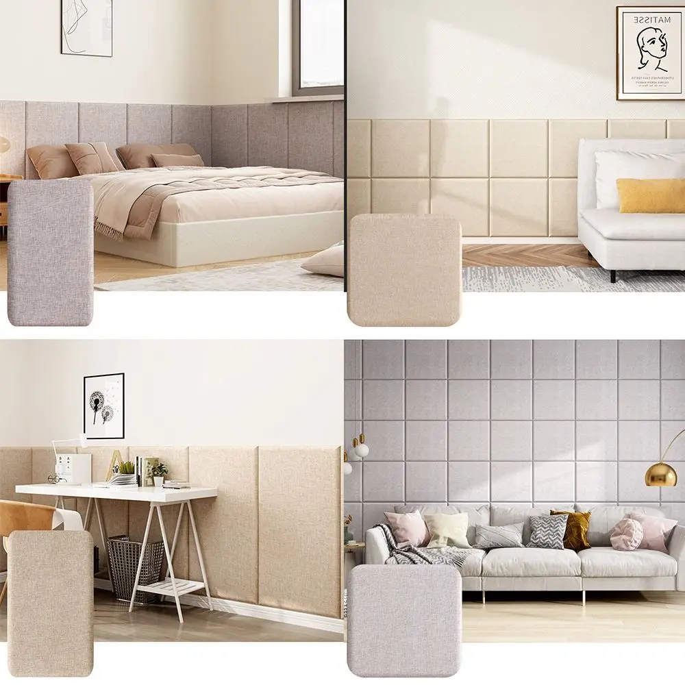 Self Adhesive 3D Wall Stickers Soft Back Anti Collision Wall Pad
