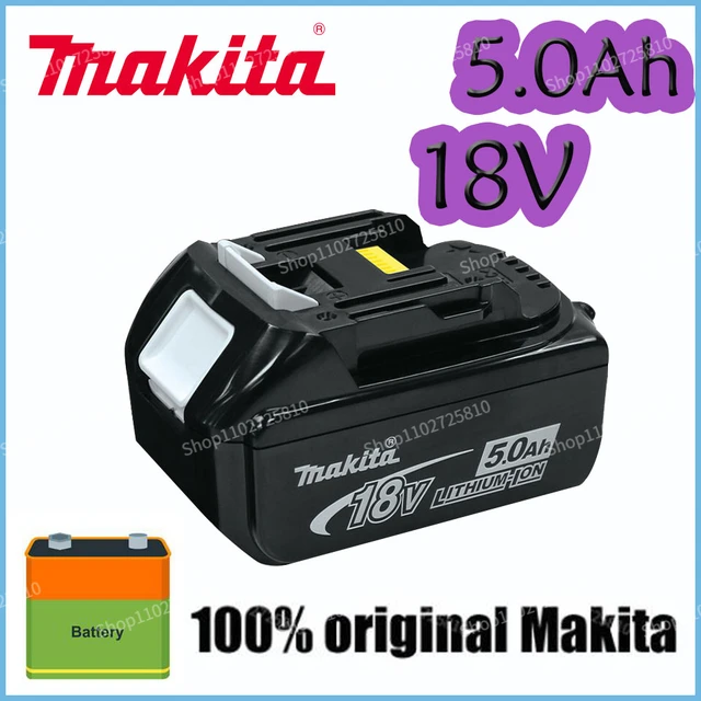 100% original Makita 18V 5.0Ah li-ion battery For Makita BL1830 BL1815  BL1860 BL1840 Replacement Power Tool Battery - AliExpress