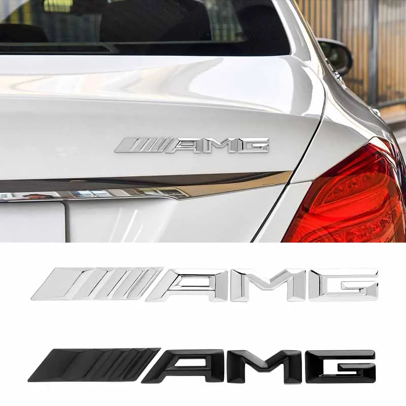 3D ABS Car Rear Trunk Badge Decal Letters Sticker For Mercedes Benz AMG A B C E G CLA C63 C63S E53 GT SLK W176 W205 W177 C260L
