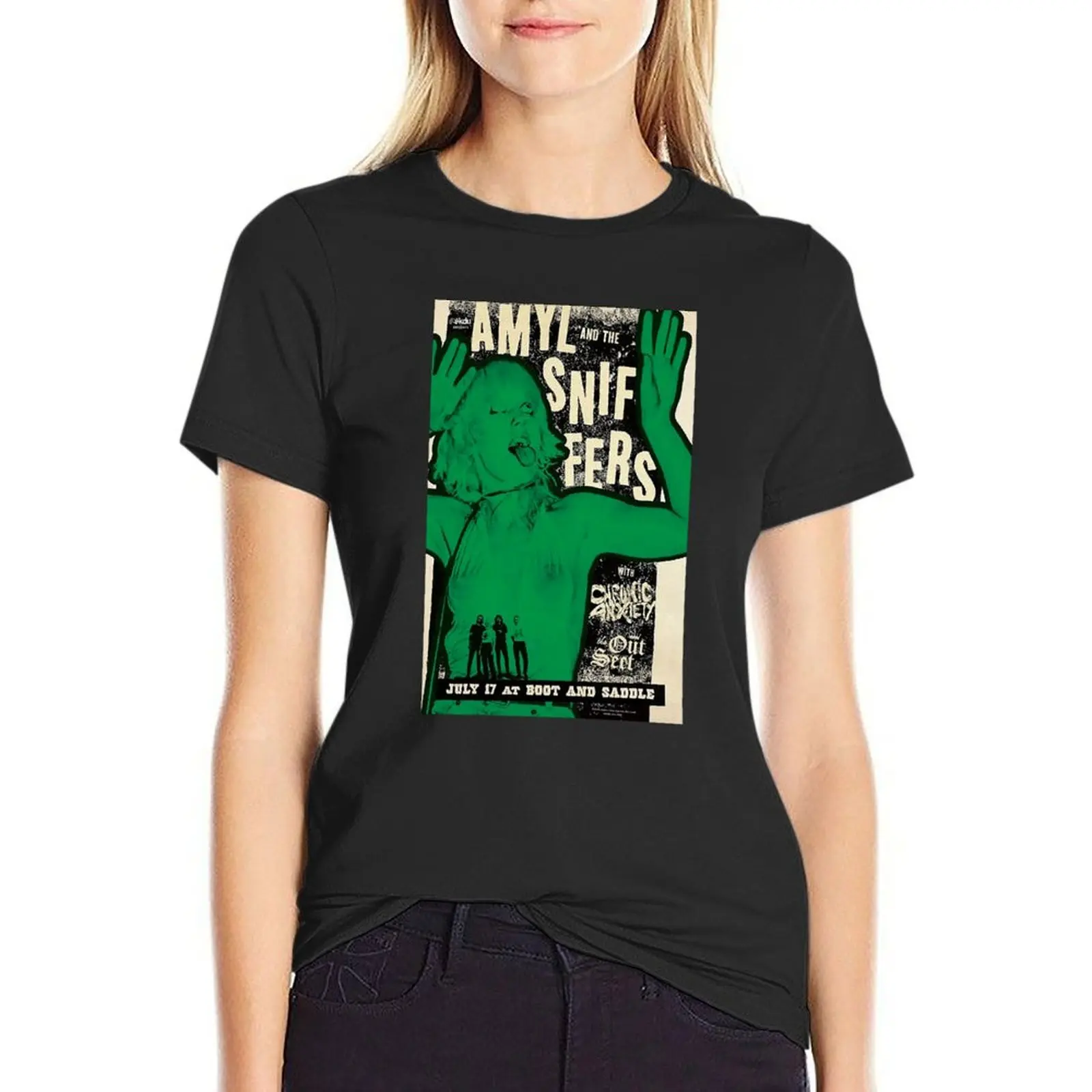 

green art T-Shirt funny female Female clothing vintage clothes t-shirt dress for Women sexy