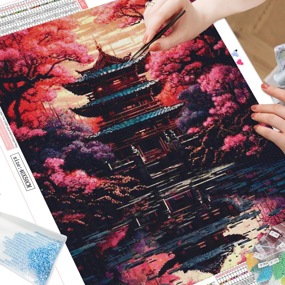 BOWETILE 5D Il Re Leone DIY Diamond Painting Kit Completo, Kit Completo Leone Diamond Painting Per Adulti, Animale Diamant Painting Per Adulti, Decorazioni Per Casa 30x40 cm