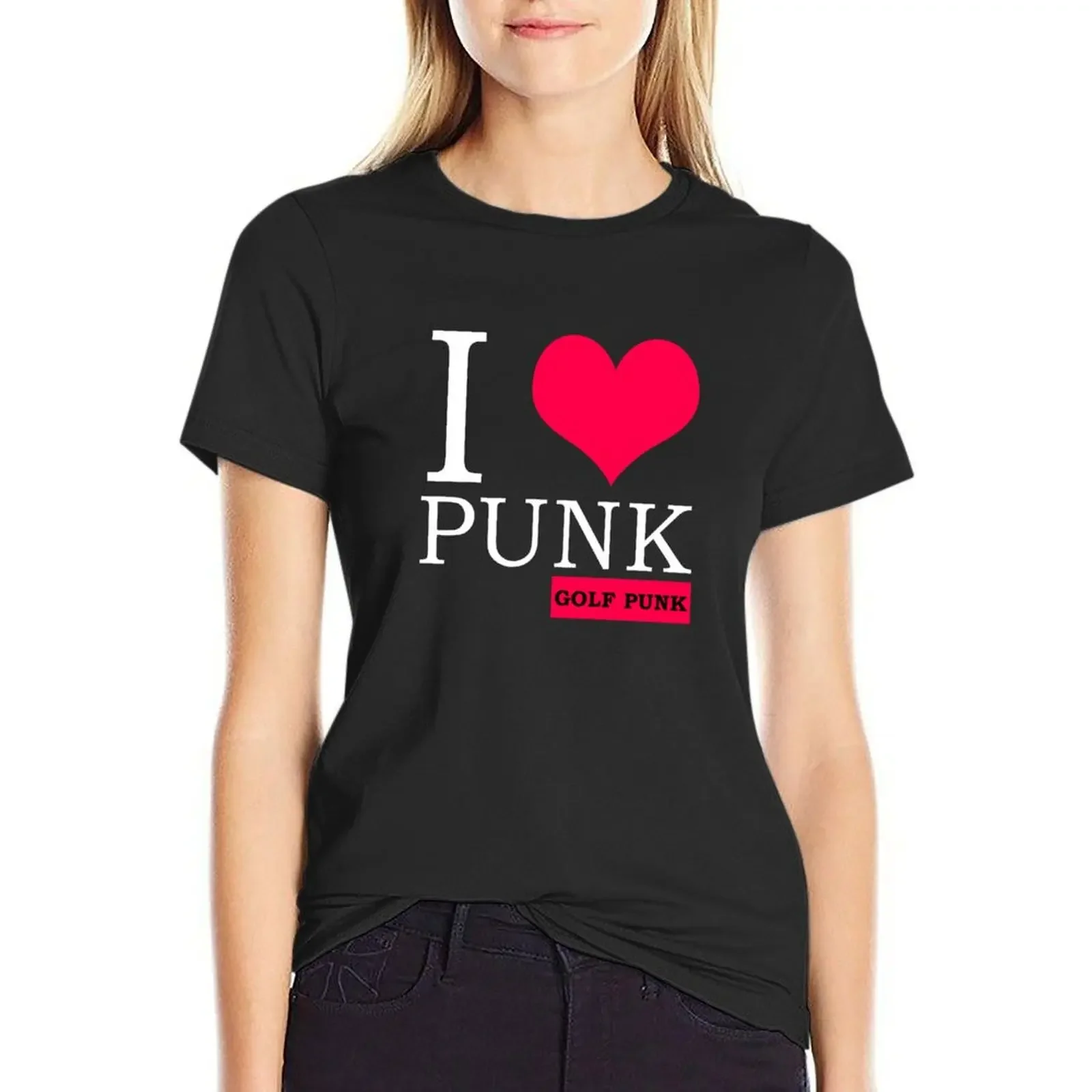 I love punk, golf punk T-Shirt animal print shirt for girls cute clothes kawaii clothes tops for Women