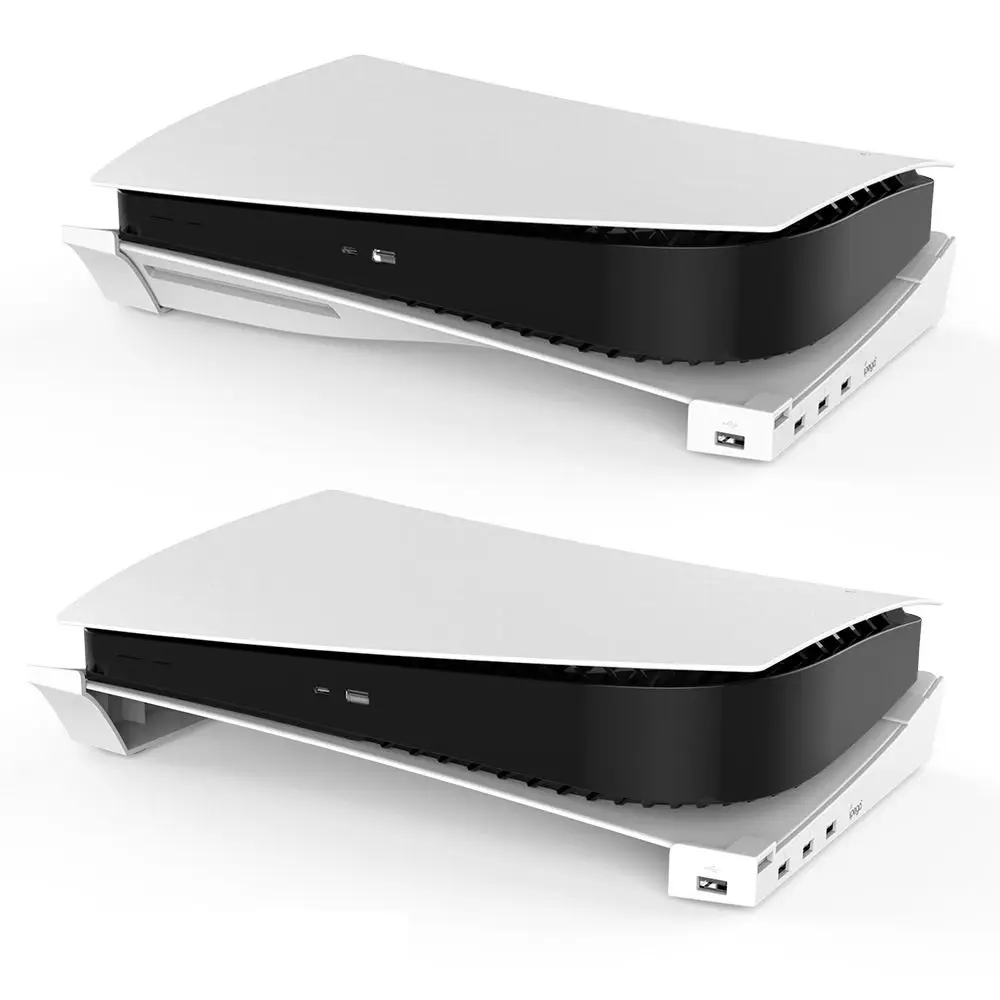 

Durable for PS5 Game Bracket Game Console Dock Charging Bracket Display Stand Horizontal Base For PS5
