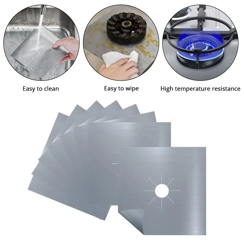 1/5/10/15PCS Dirt-resistant Heat Resistant Non-stick Protective Gas Stove Pad Non-stick Reusable Scratch Protector Pads