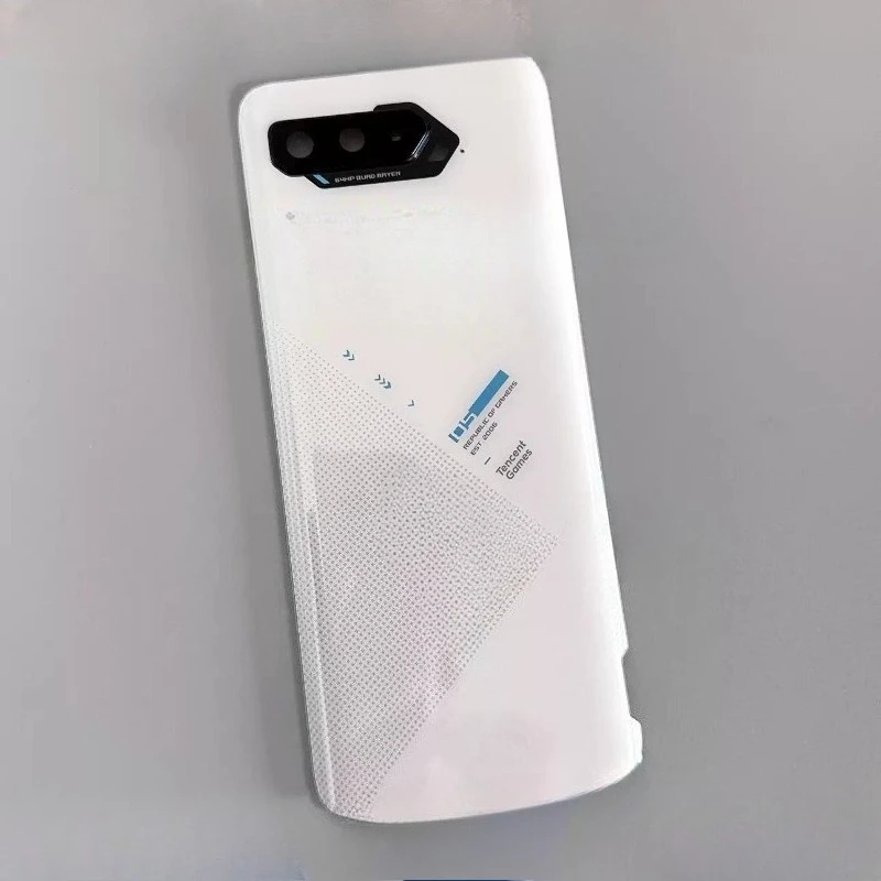 Asus ROG Phone 5 ZS673KS용 Rog 백 커버, 후면 배터리 커버 하우징, 카메라 프레임, 유리 렌즈