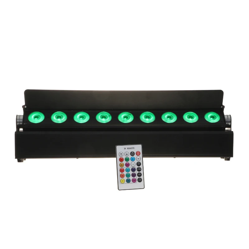 

Заводской 2,4G 9X18W 6 в 1 RGBAW УФ заряжаемый аккумулятор беспроводной DMX512 светодиодный настенный светильник сценический настенный светильник DJ