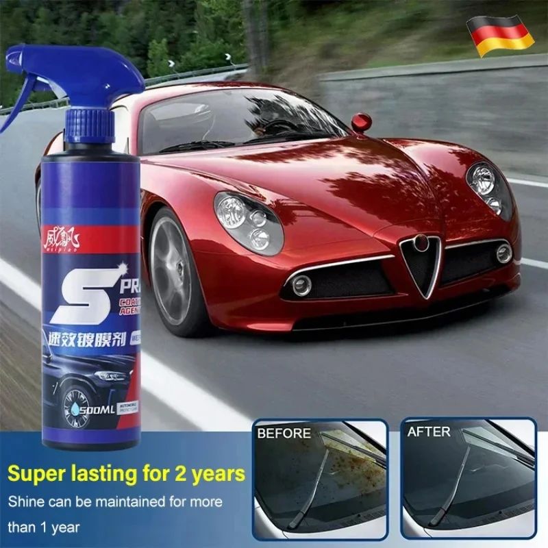 RAYHONG Fast-acting car coating agent 500/1000/1500ml maintenance lacquer  universal liquid spray wax Send towel nozzle