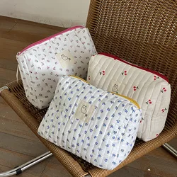 Korean Makeup Bag Mommy Bag Floral Storage Bag Cosmetic Bag Make Up Organizer