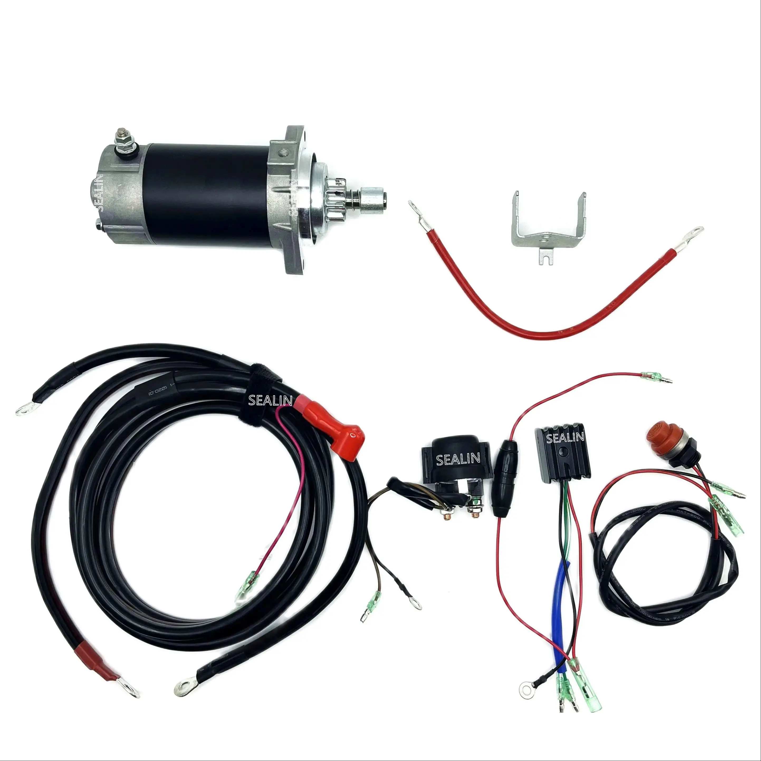 

ELECTRIC START KIT FOR TOHATSU MFS25A MFS30A MFS25B MFS30B 4 STROKE 25HP 30HP OUTBOARD MOTOR