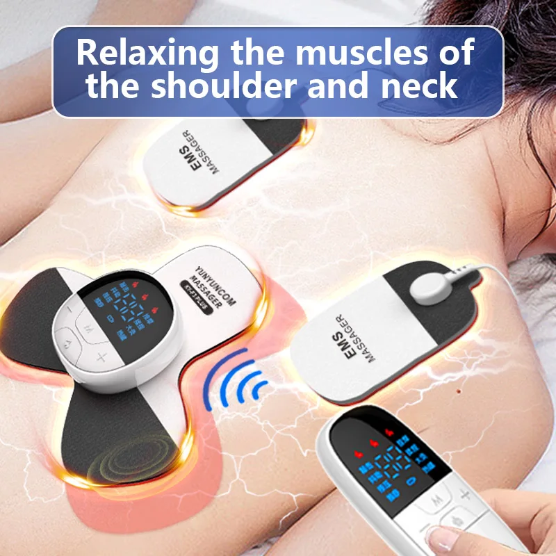 

EMS Electric Pulse Neck Massager Heating Cervical Massage Patch Back Waist Arms Sticker Muscle Stimulator Relief Pain Massagead