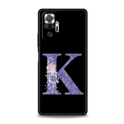 Elegant Retro Purple Flower Initials Phone Case - Redmi Note 14 Pro4G (A1)