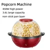 New Arrival 3.6L Small Electric Air Home Theater Popcorn Home Use Fully Automatic Popcorn Machine Nostalgia Mini Popcorn Machine 1