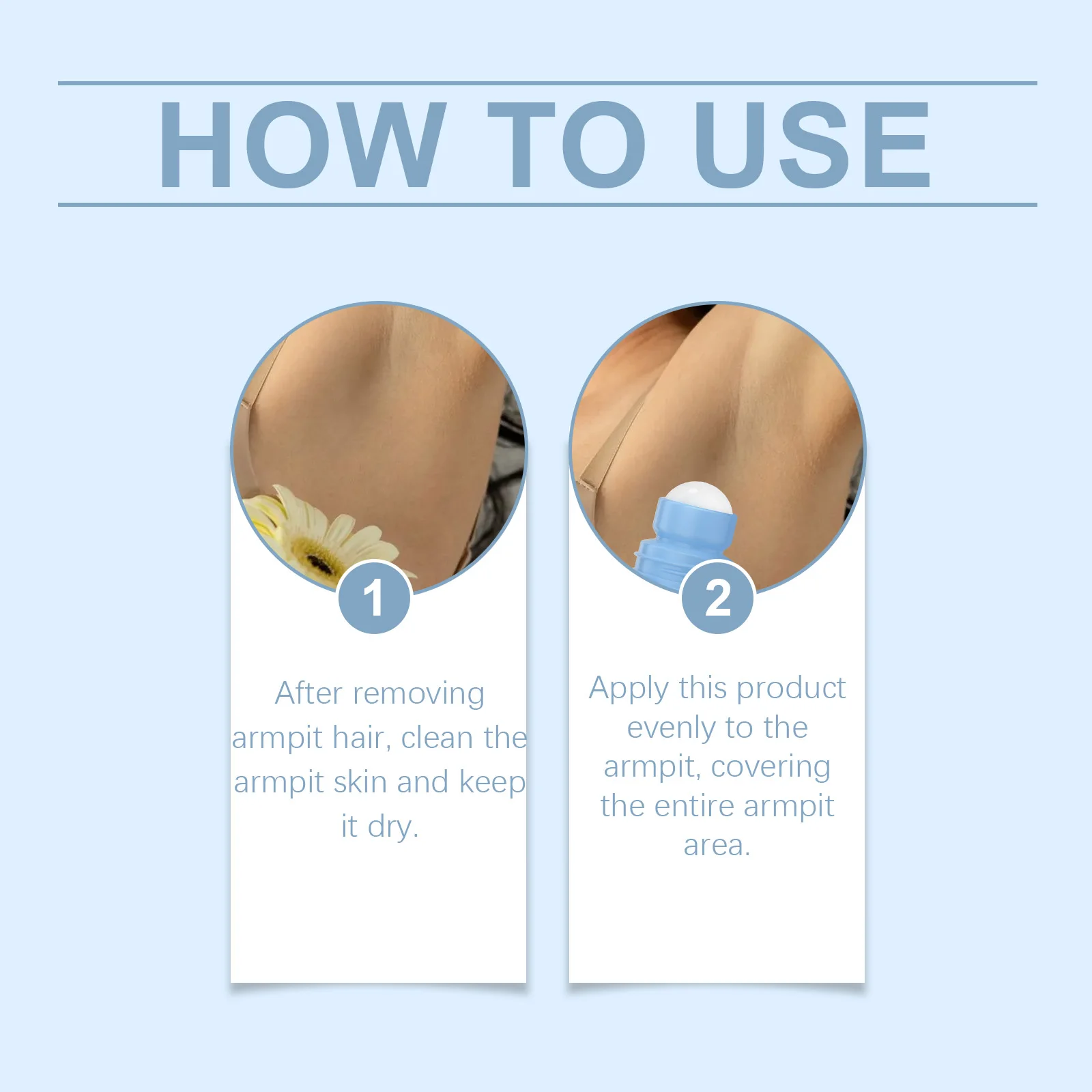 Underarm After Shave Soothing Roller Moisturizing Relieve Armpit Skin Pain Discomfort Reduce Redness Improve Dullness Quick-Dry_voghion.com