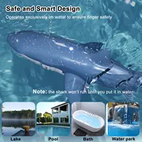 RC Shark Remote Control whale Spray Water Kids robot toy Radio Controlled Boats swimming pool Toys for boys Children Kid 5