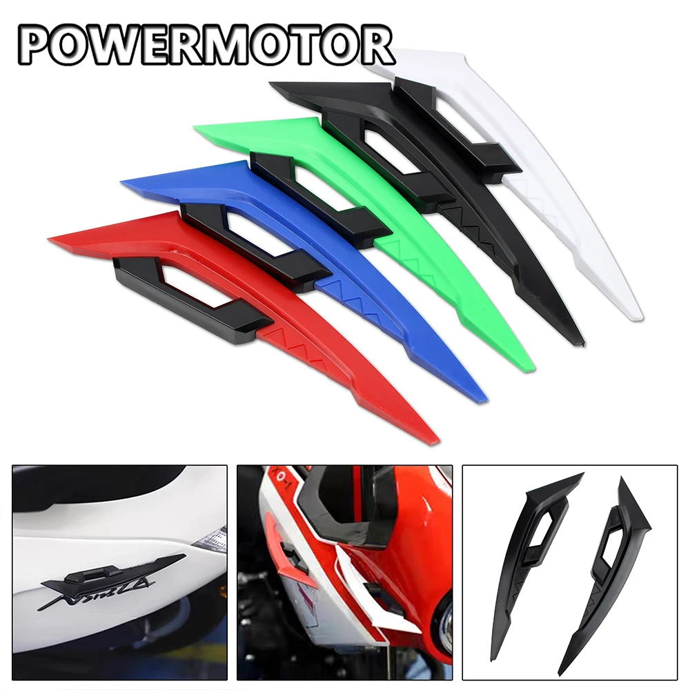 Aerodynamic Front Winglets with Adhesive Decoration Stickers