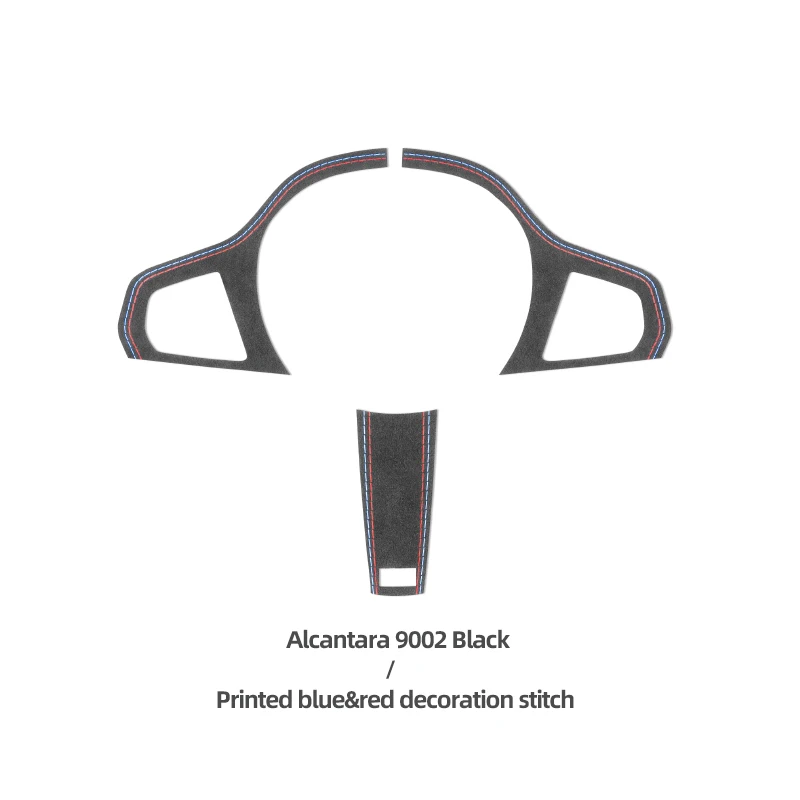 BMW G20 G30 F40 G21 G28 G11 G12 Z4 G32 알칸타라 스티어링 휠 버튼 트림 스티커 자동차 실내 튜닝 액세서리