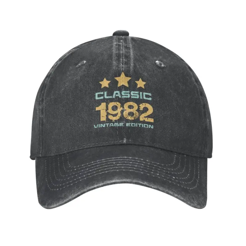 

Cotton Classic 1982 Limited Edition 42th Birthday Retro Color Perfect Birthday Gifts Baseball Cap for Men Women Dad Hat Spring